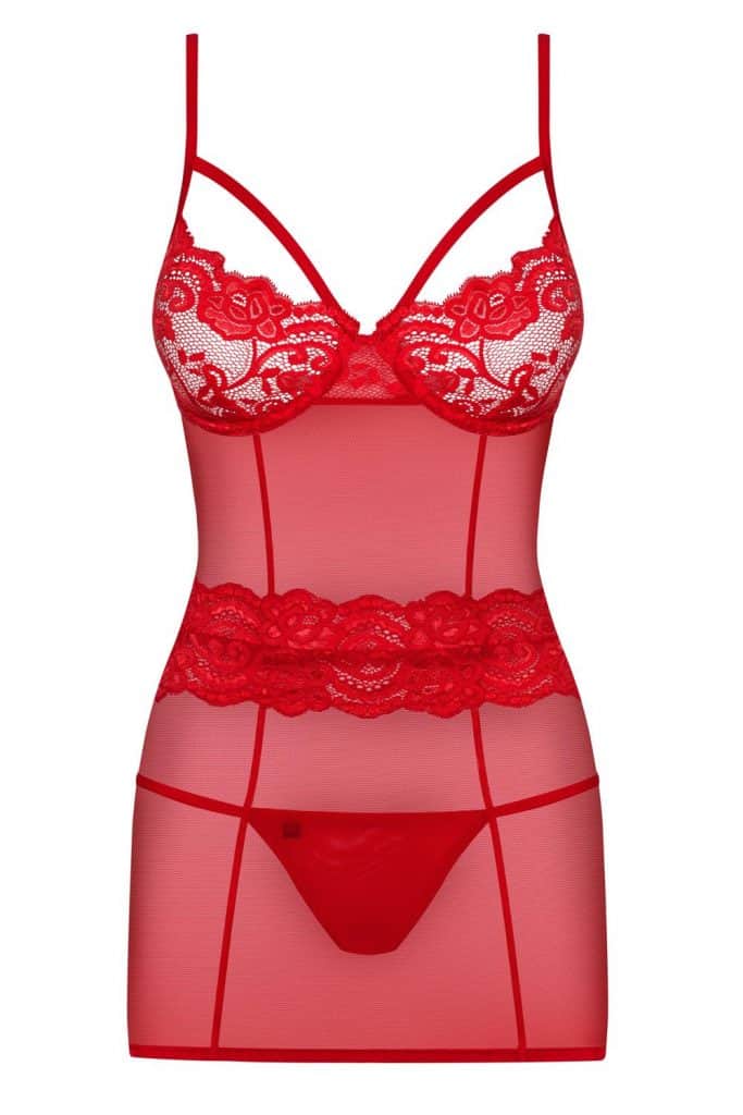 Achat nuisette rouge prix